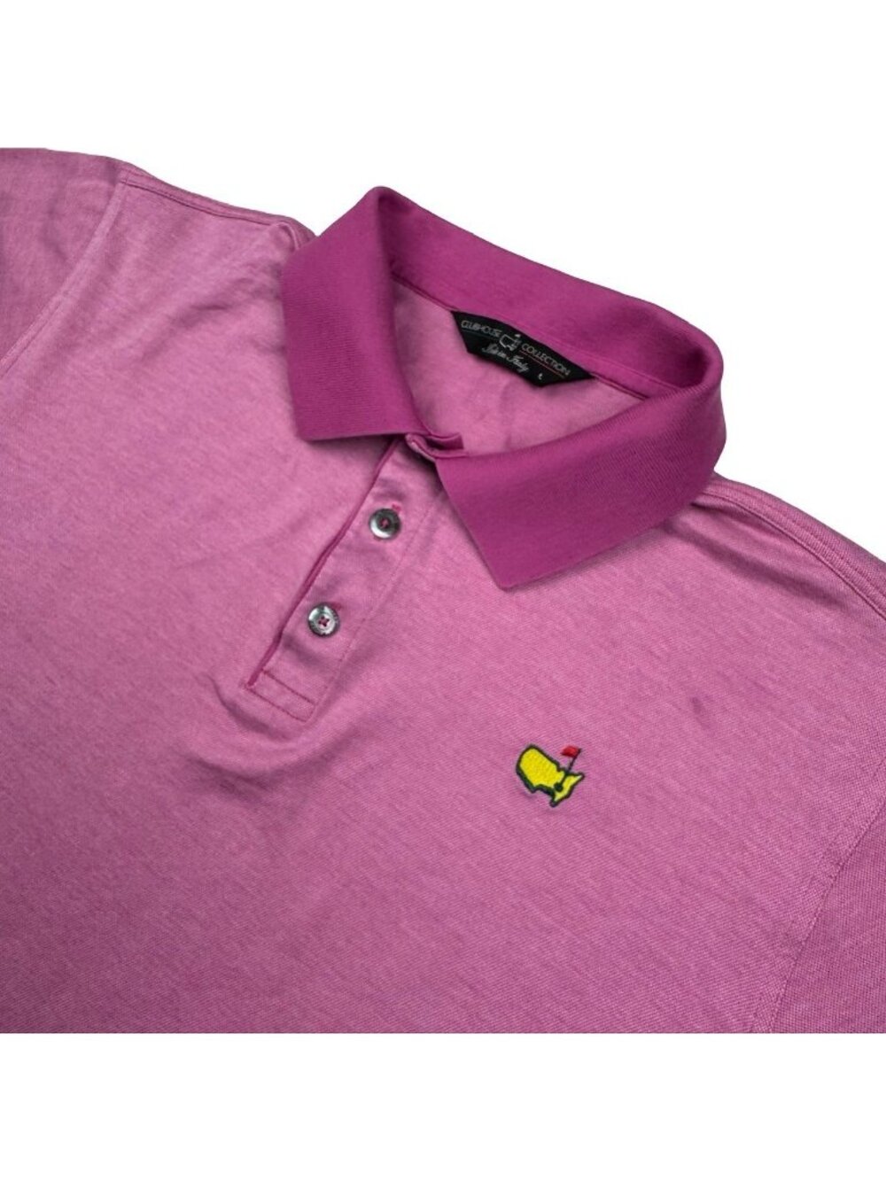 Masters Collection Augusta Men's 100% Cotton S/S Polo Shirt Red/Pink • Large